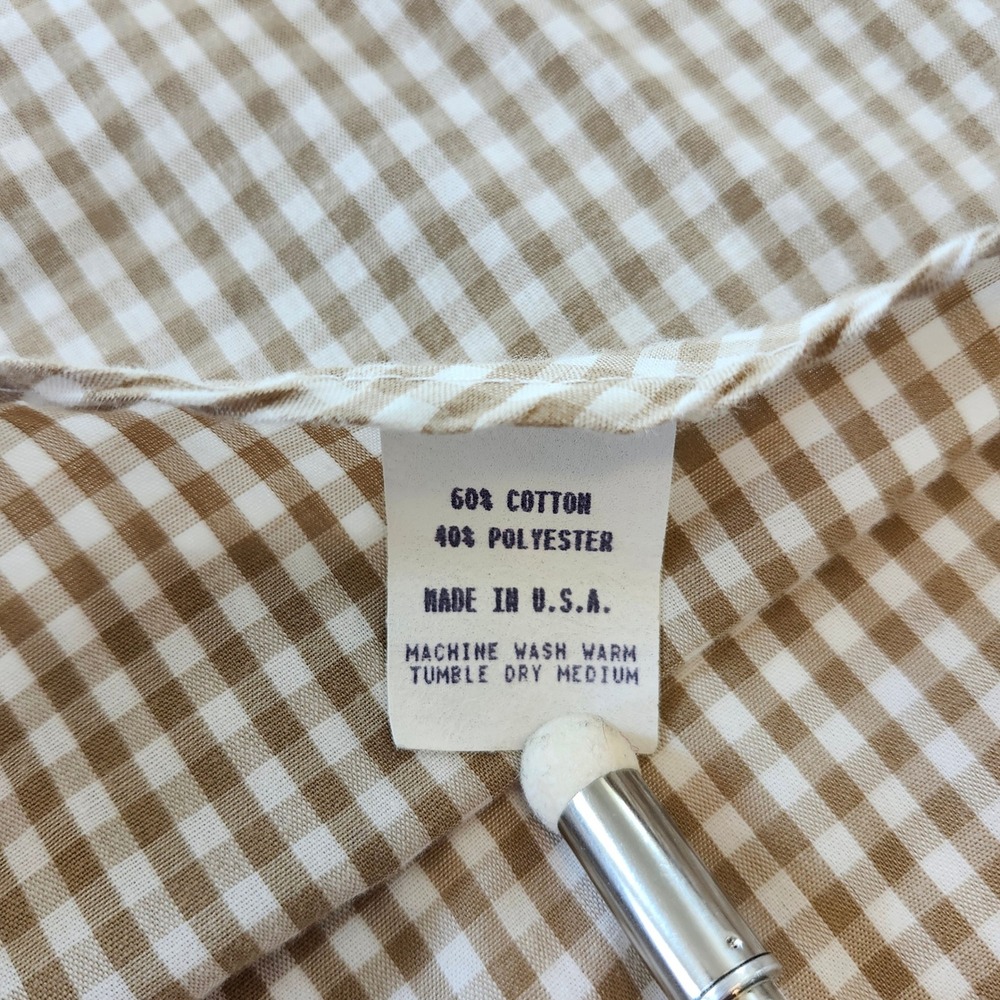 Orvis Vintage Button Down Long Sleeve Gingham Checkered plaid Shirts Men's XL - Picture 6 of 11